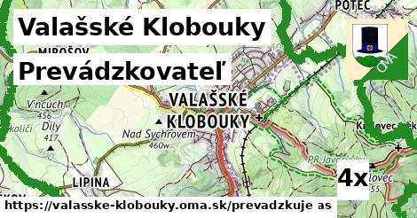 prevádzkovateľ v Valašské Klobouky