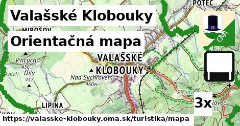 Orientačná mapa, Valašské Klobouky