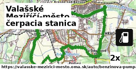 čerpacia stanica, Valašské Meziříčí-město