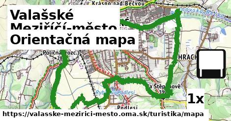 Orientačná mapa, Valašské Meziříčí-město