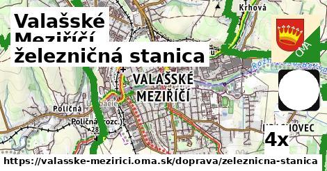 železničná stanica v Valašské Meziříčí