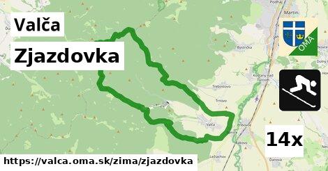 Zjazdovka, Valča