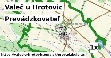 prevádzkovateľ v Valeč u Hrotovic