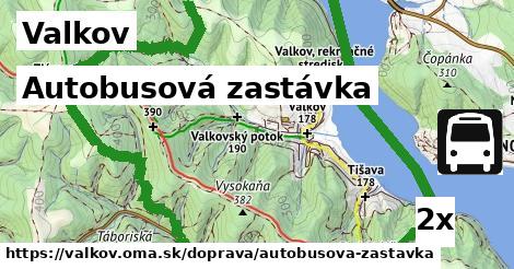 Autobusová zastávka, Valkov