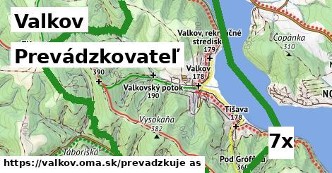 prevádzkovateľ v Valkov