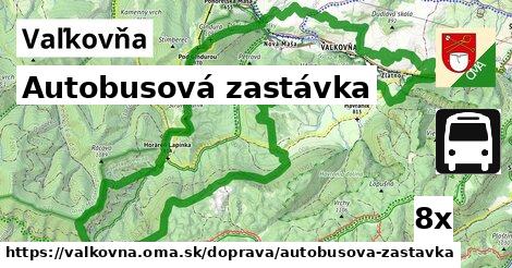 Autobusová zastávka, Vaľkovňa