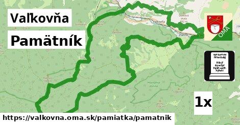 Pamätník, Vaľkovňa