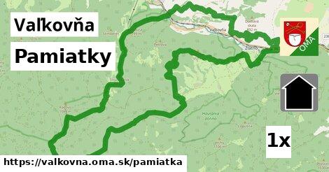 pamiatky v Vaľkovňa