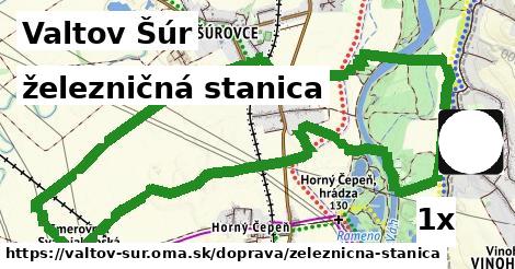 železničná stanica, Valtov Šúr