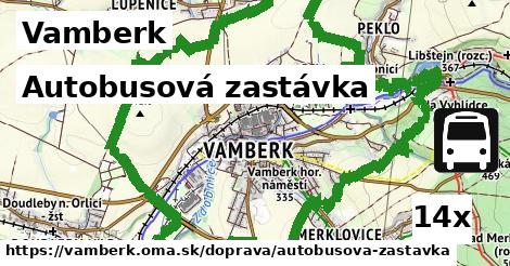 Autobusová zastávka, Vamberk