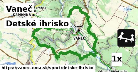 Detské ihrisko, Vaneč