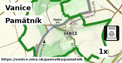 pamätník v Vanice