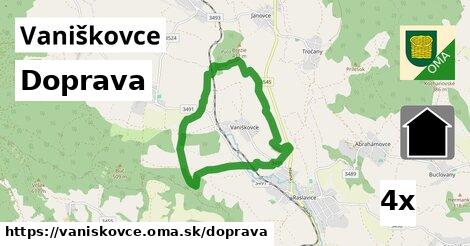 doprava v Vaniškovce