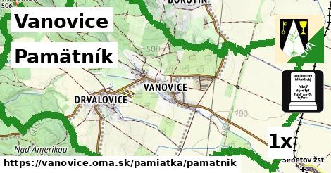 Pamätník, Vanovice