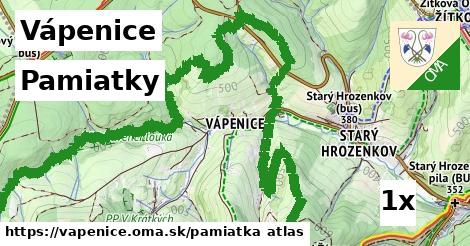 pamiatky v Vápenice