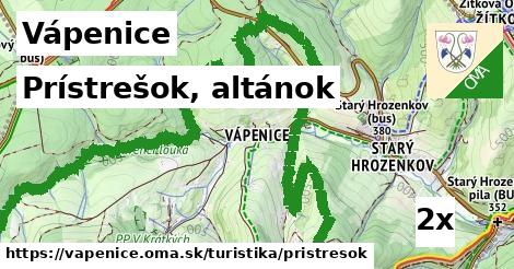 prístrešok, altánok v Vápenice