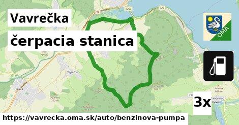 čerpacia stanica, Vavrečka