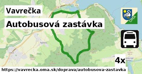 Autobusová zastávka, Vavrečka