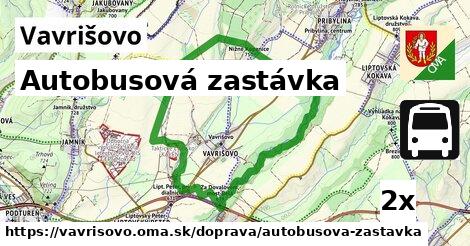 Autobusová zastávka, Vavrišovo