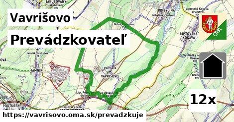 prevádzkovateľ v Vavrišovo