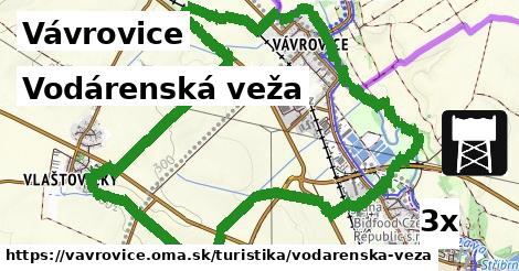 vodárenská veža v Vávrovice