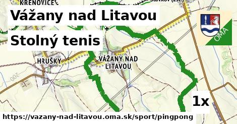 Stolný tenis, Vážany nad Litavou