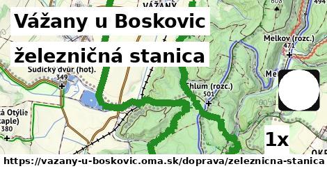 železničná stanica, Vážany u Boskovic