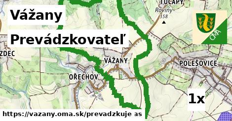 prevádzkovateľ v Vážany