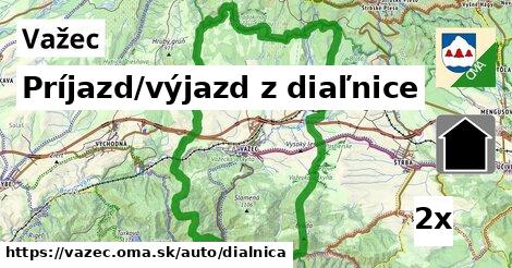 Príjazd/výjazd z diaľnice, Važec