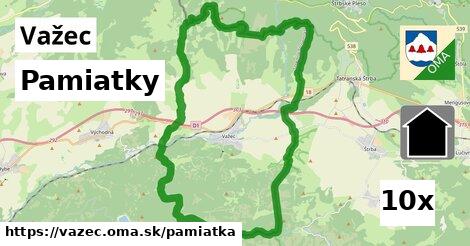 pamiatky v Važec