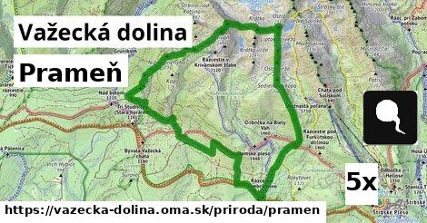 Prameň, Važecká dolina