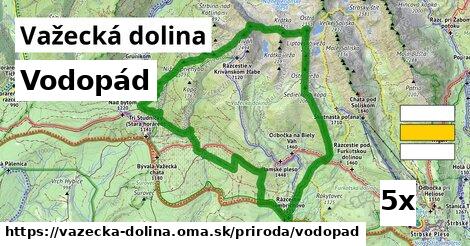 Vodopád, Važecká dolina