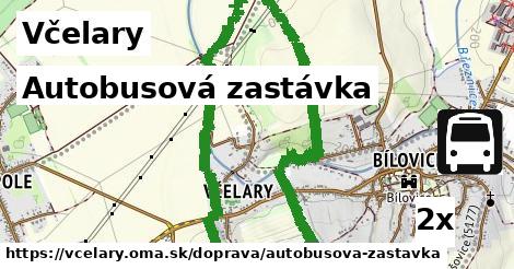 autobusová zastávka v Včelary