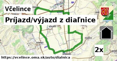 Príjazd/výjazd z diaľnice, Včelince