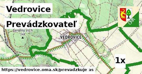 prevádzkovateľ v Vedrovice