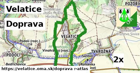 doprava v Velatice