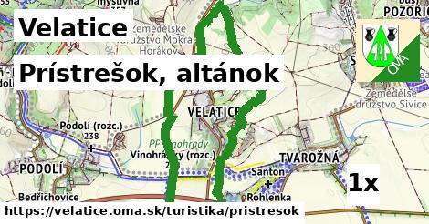 Prístrešok, altánok, Velatice