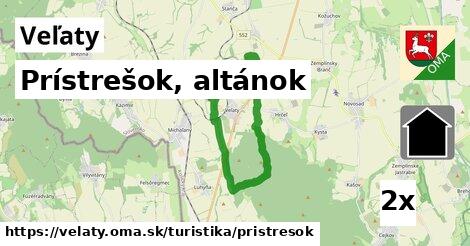 Prístrešok, altánok, Veľaty