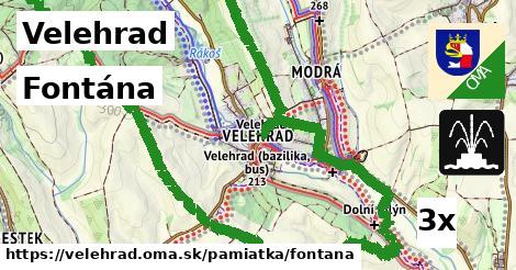 Fontána, Velehrad