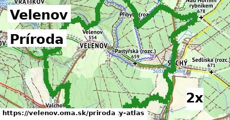 príroda v Velenov