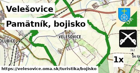 Pamätník, bojisko, Velešovice