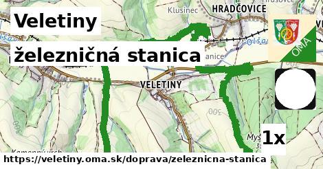 železničná stanica, Veletiny