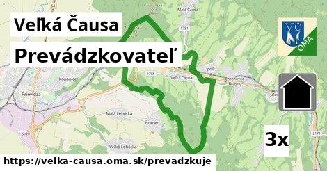 prevádzkovateľ v Veľká Čausa