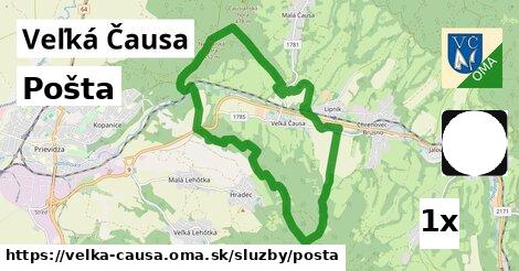 Pošta, Veľká Čausa