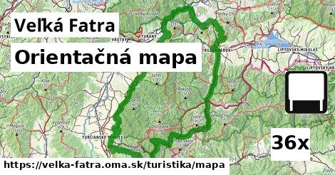 Orientačná mapa, Veľká Fatra