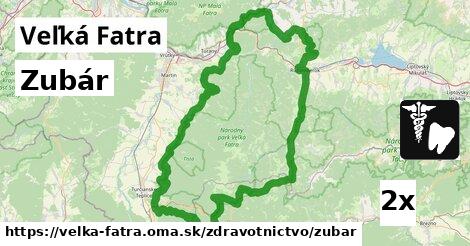 Zubár, Veľká Fatra