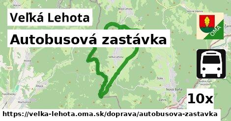 Autobusová zastávka, Veľká Lehota