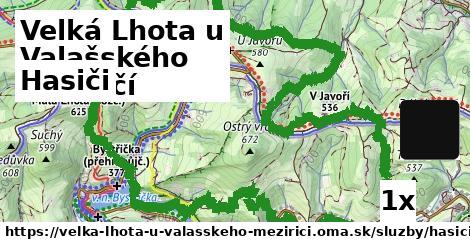 hasiči v Velká Lhota u Valašského Meziříčí