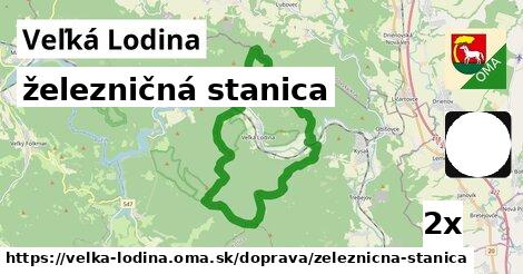 železničná stanica, Veľká Lodina