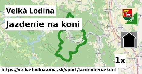 jazdenie na koni v Veľká Lodina